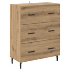 vidaXL Highboard mit Schubladen Artisan-Eiche 69,5 x 34 x 180 cm