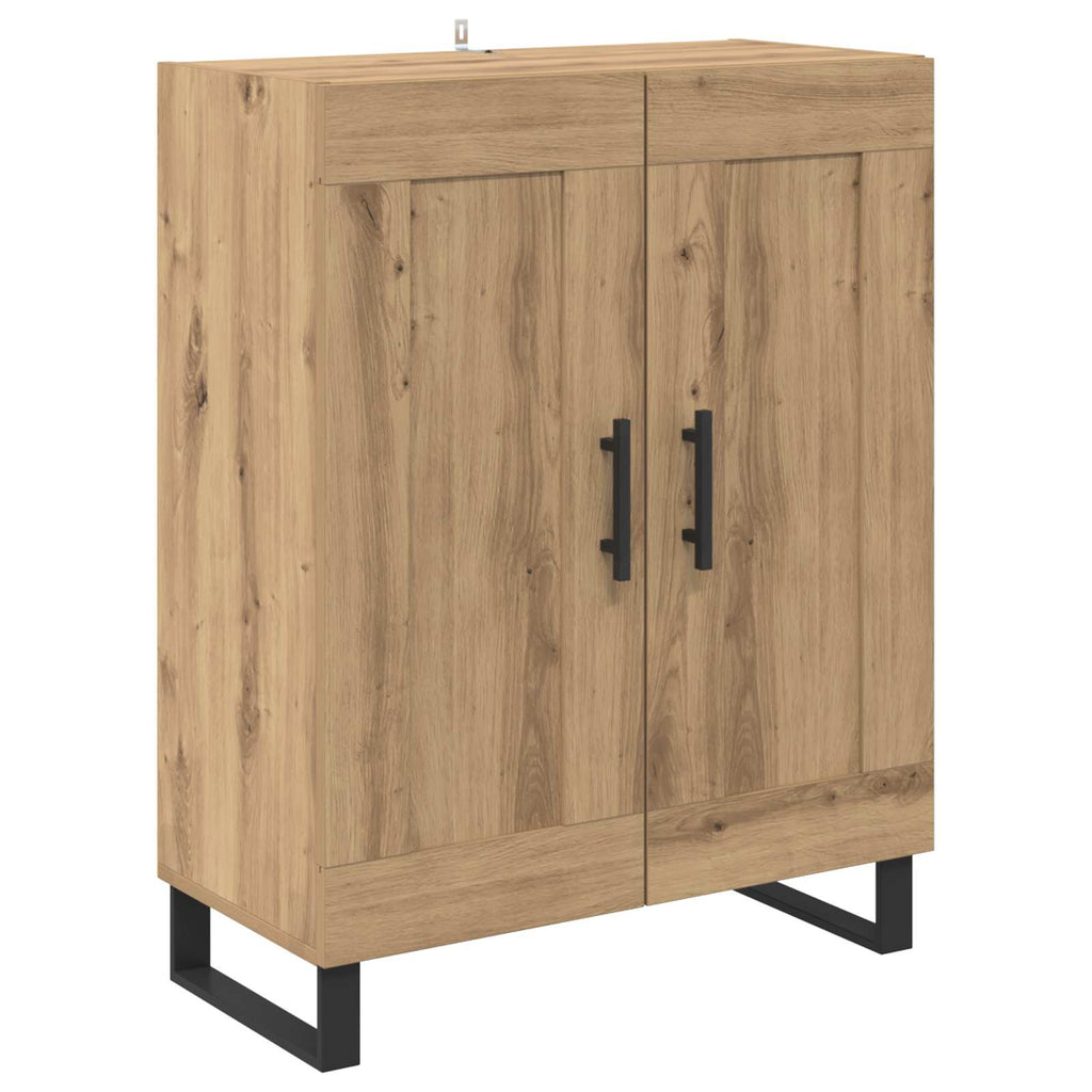 vidaXL Highboard 2 pcs Artisan-Eiche Holzwerkstoff