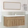 vidaXL Badezimmerschrank Wandmontiert Artisan-Eiche 100 x 38,5 x 46 cm