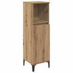 vidaXL Badezimmermöbel-Set mit Regal 3 pcs Artisan-Eiche Holzwerkstoff