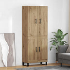 vidaXL Highboard 2 pcs Artisan-Eiche 69,5 x 34 x 180 cm