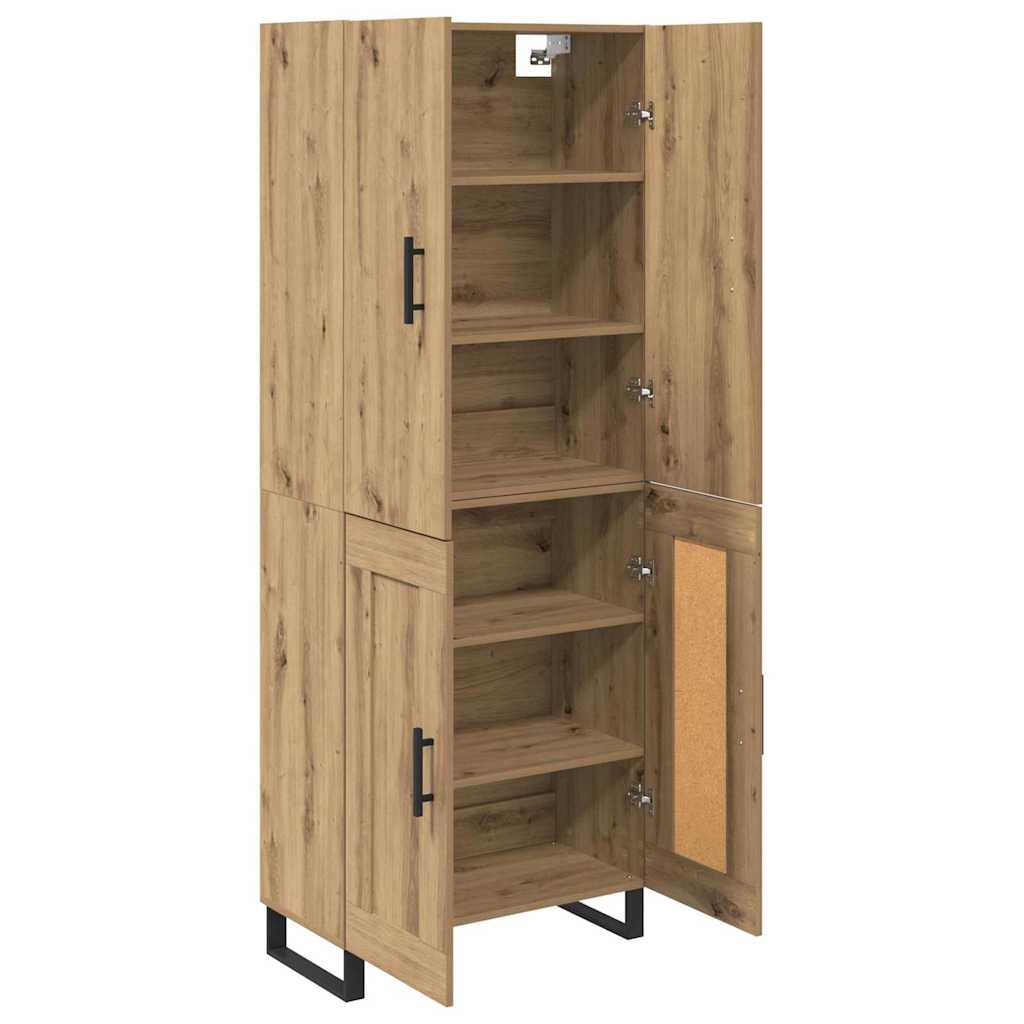 vidaXL Highboard 2 pcs Artisan-Eiche 69,5 x 34 x 180 cm