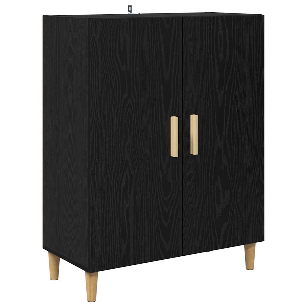 vidaXL Highboard Schwarz Eichen-Optik 69,5 x 32,5 x 180 cm