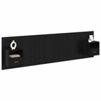 vidaXL Kopfteil mit Schrank 3 pcs Schwarz Eichen-Optik Holzwerkstoff