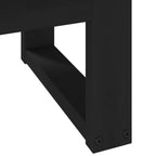 vidaXL Couchtisch NOAIN Schwarz 119 x 60 x 40 cm Massives Kiefernholz