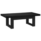 vidaXL Couchtisch NOAIN Schwarz 119 x 60 x 40 cm Massives Kiefernholz