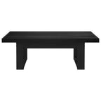 vidaXL Couchtisch NOAIN Schwarz 119 x 60 x 40 cm Massives Kiefernholz