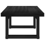vidaXL Couchtisch NOAIN Schwarz 119 x 60 x 40 cm Massives Kiefernholz