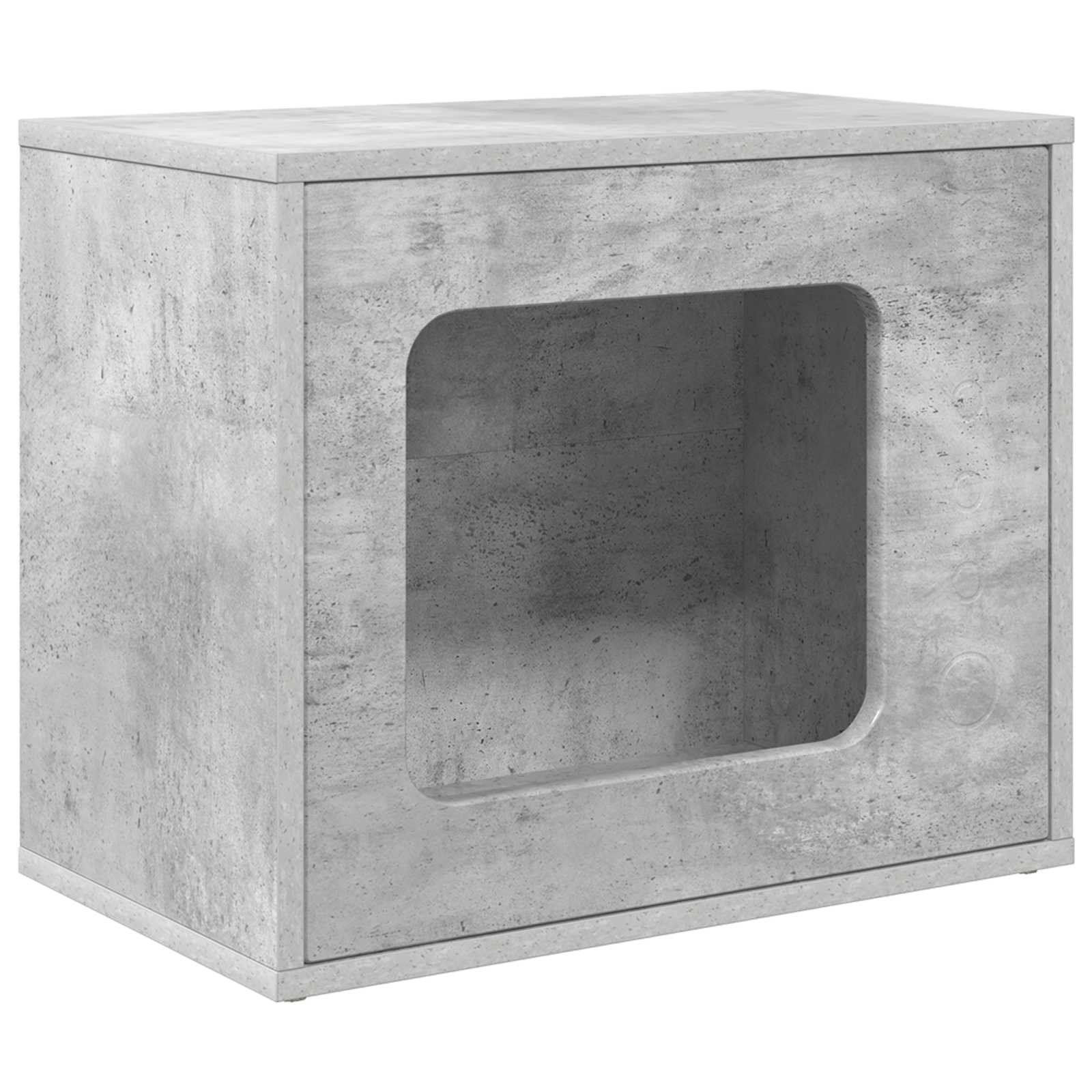 vidaXL Katzenhaus Beton 51 x 30 x 42,5 cm Holzwerkstoff