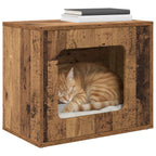 vidaXL Katzenhaus Altholz 51 x 30 x 42,5 cm Holzwerkstoff