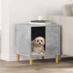 vidaXL Hundehütte Beton 44 x 42 x 49 cm Holzwerkstoff