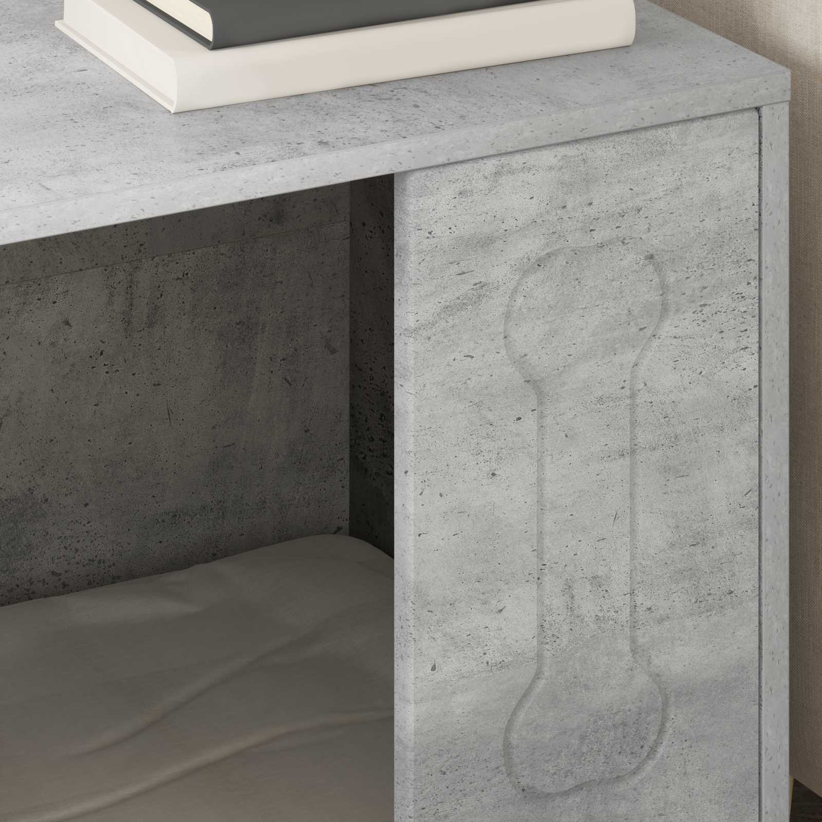 vidaXL Hundehütte Beton 44 x 42 x 49 cm Holzwerkstoff