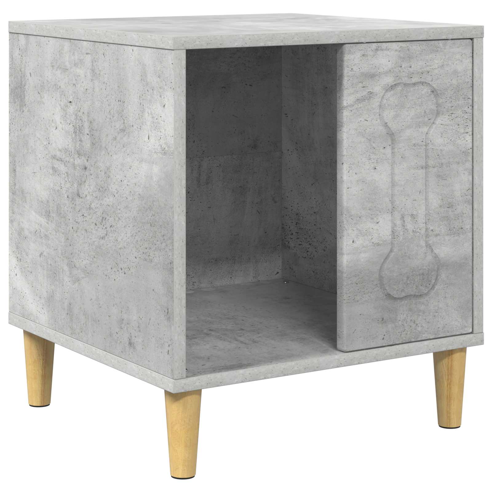 vidaXL Hundehütte Beton 44 x 42 x 49 cm Holzwerkstoff