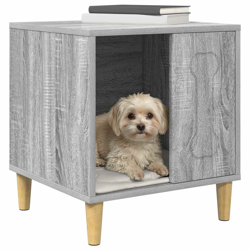 vidaXL Hundehütte Graues Sonoma 44 x 42 x 49 cm Holzwerkstoff