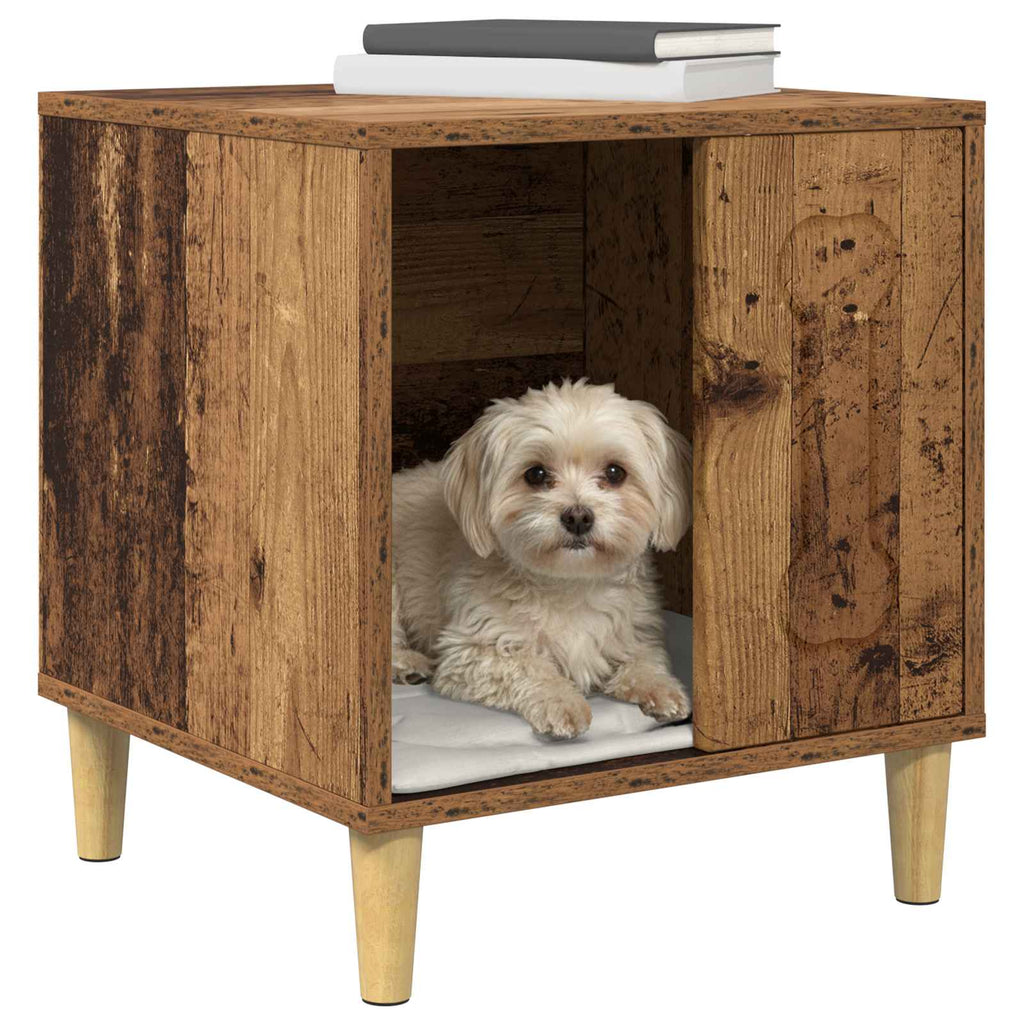 vidaXL Hundehütte Altholz 44 x 42 x 49 cm Holzwerkstoff