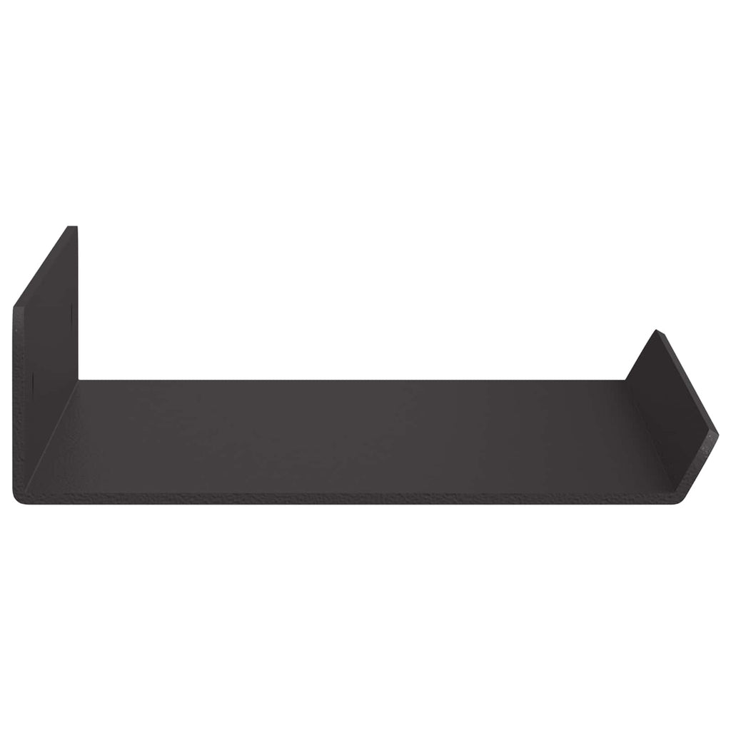 vidaXL Schwebendes Regal 3 pcs Schwarz 40 x 9 x 2,5 cm Stahl