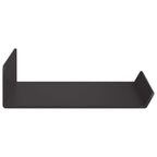 vidaXL Schwebendes Regal 3 pcs Schwarz 40 x 9 x 2,5 cm Stahl
