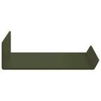 vidaXL Schwebendes Regal 3 pcs Olive Grün 40 x 9 x 2,5 cm Stahl