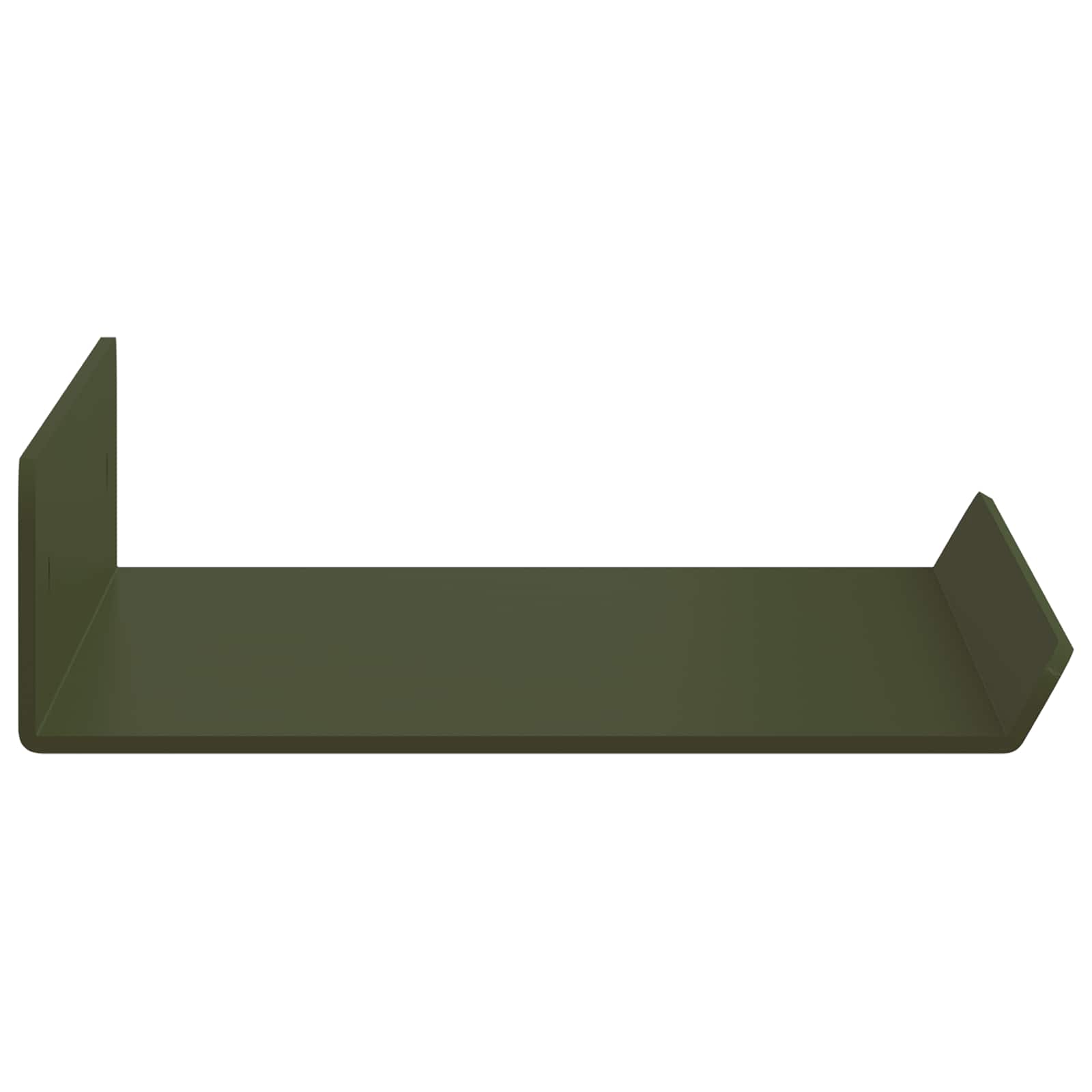 vidaXL Schwebendes Regal 3 pcs Olive Grün 40 x 9 x 2,5 cm Stahl
