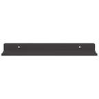 vidaXL Schwebendes Regal 2 pcs Schwarz 30 x 9 x 2,5 cm Stahl