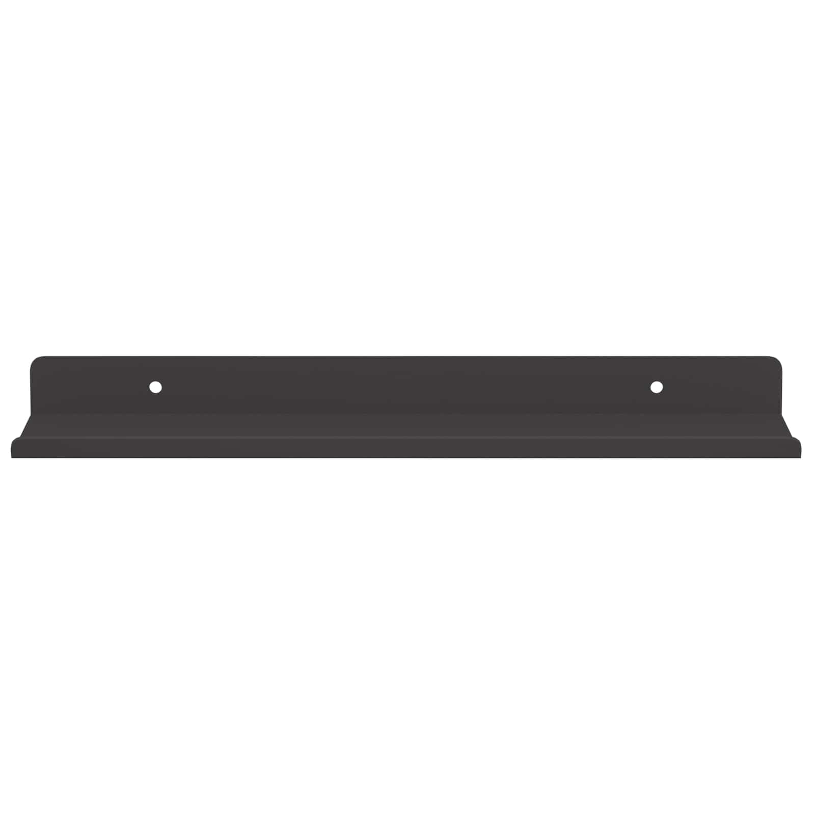 vidaXL Schwebendes Regal 2 pcs Schwarz 30 x 9 x 2,5 cm Stahl