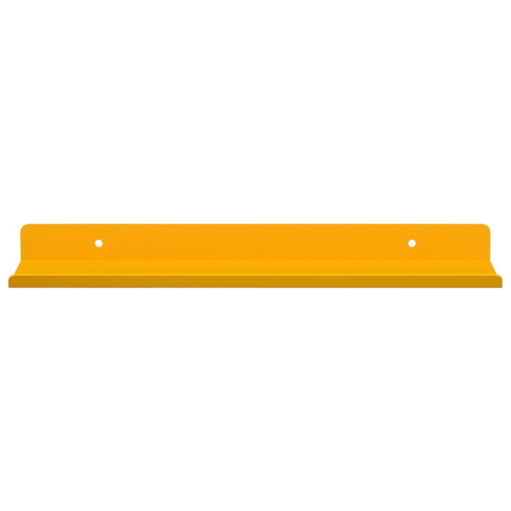 vidaXL Schwebendes Regal 4 pcs Senfgelb 30 x 9 x 2,5 cm Stahl