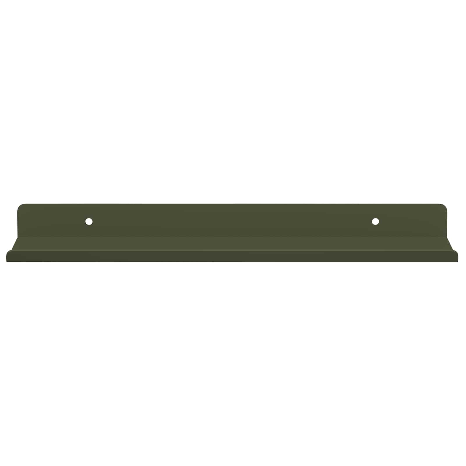 vidaXL Schwebendes Regal 2 pcs Olive Grün 30 x 9 x 2,5 cm Stahl
