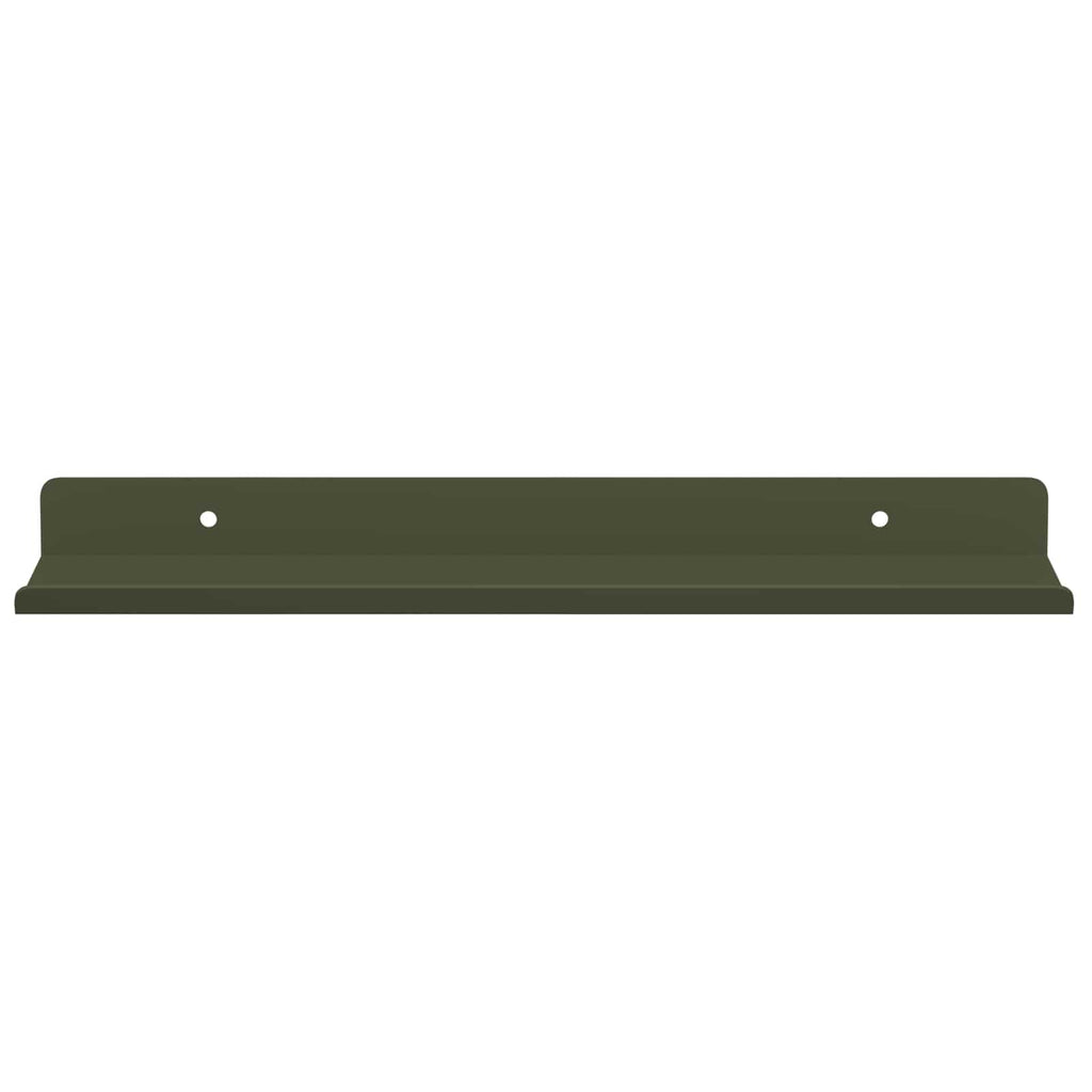 vidaXL Schwebendes Regal 4 pcs Olive Grün 30 x 9 x 2,5 cm Stahl