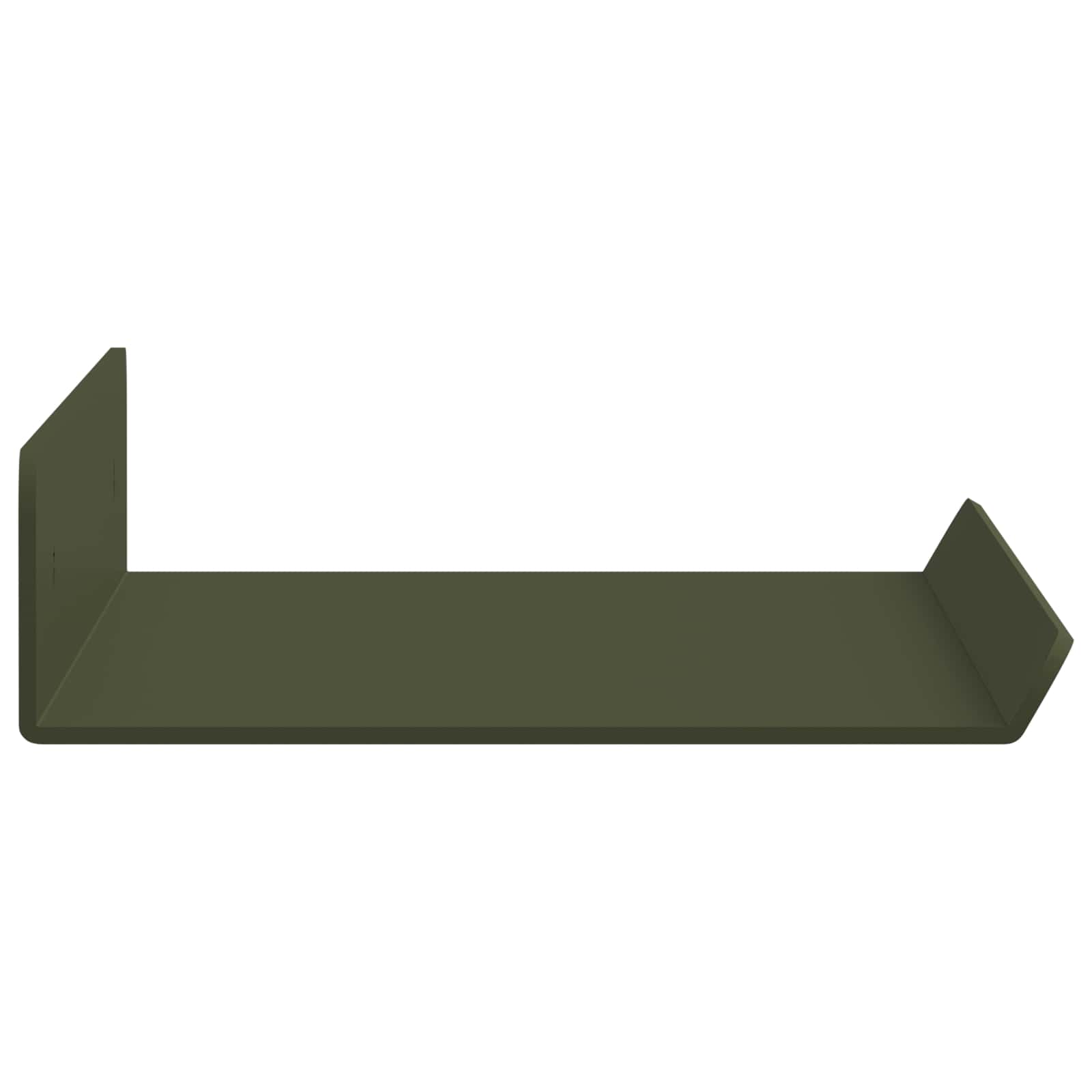vidaXL Schwebendes Regal 4 pcs Olive Grün 30 x 9 x 2,5 cm Stahl