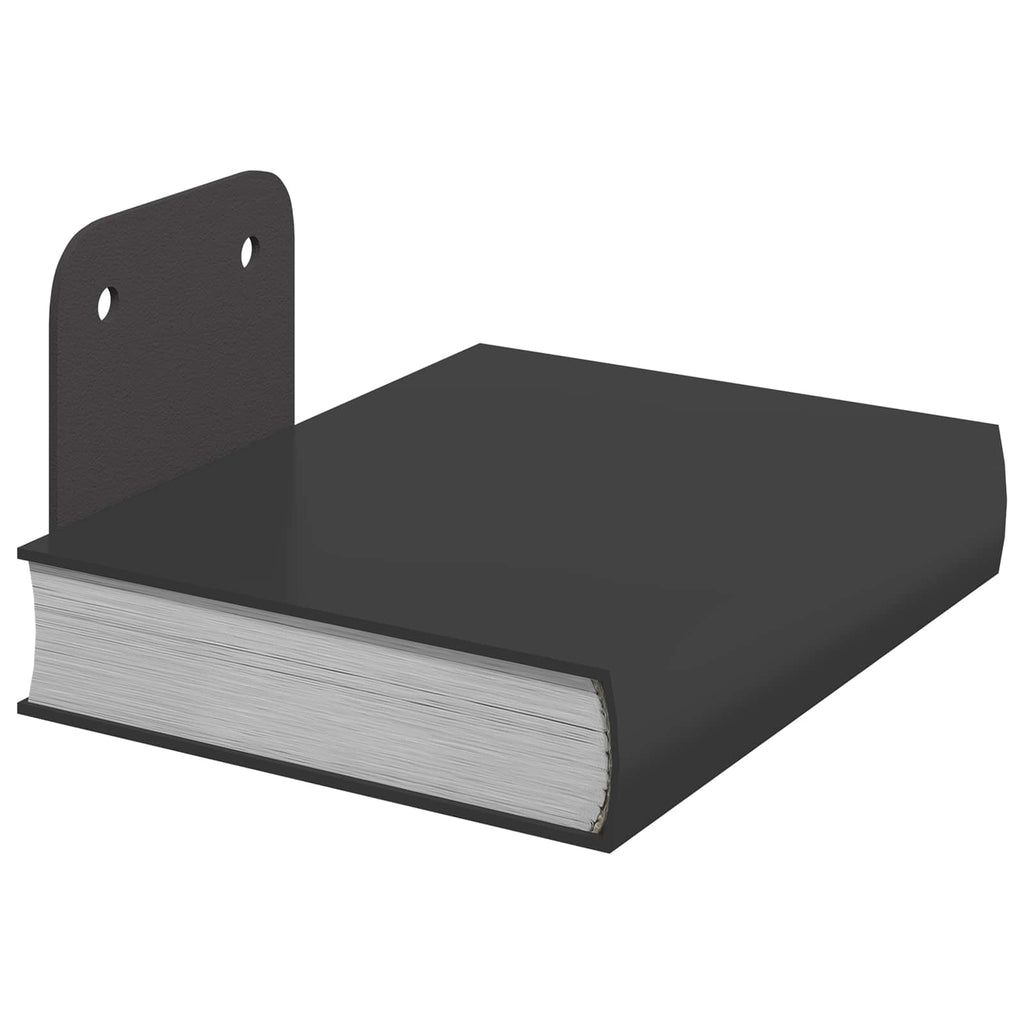 vidaXL Unsichtbares Schwimmendes Regal 4 pcs Schwarz 6 x 11 x 6,5 cm