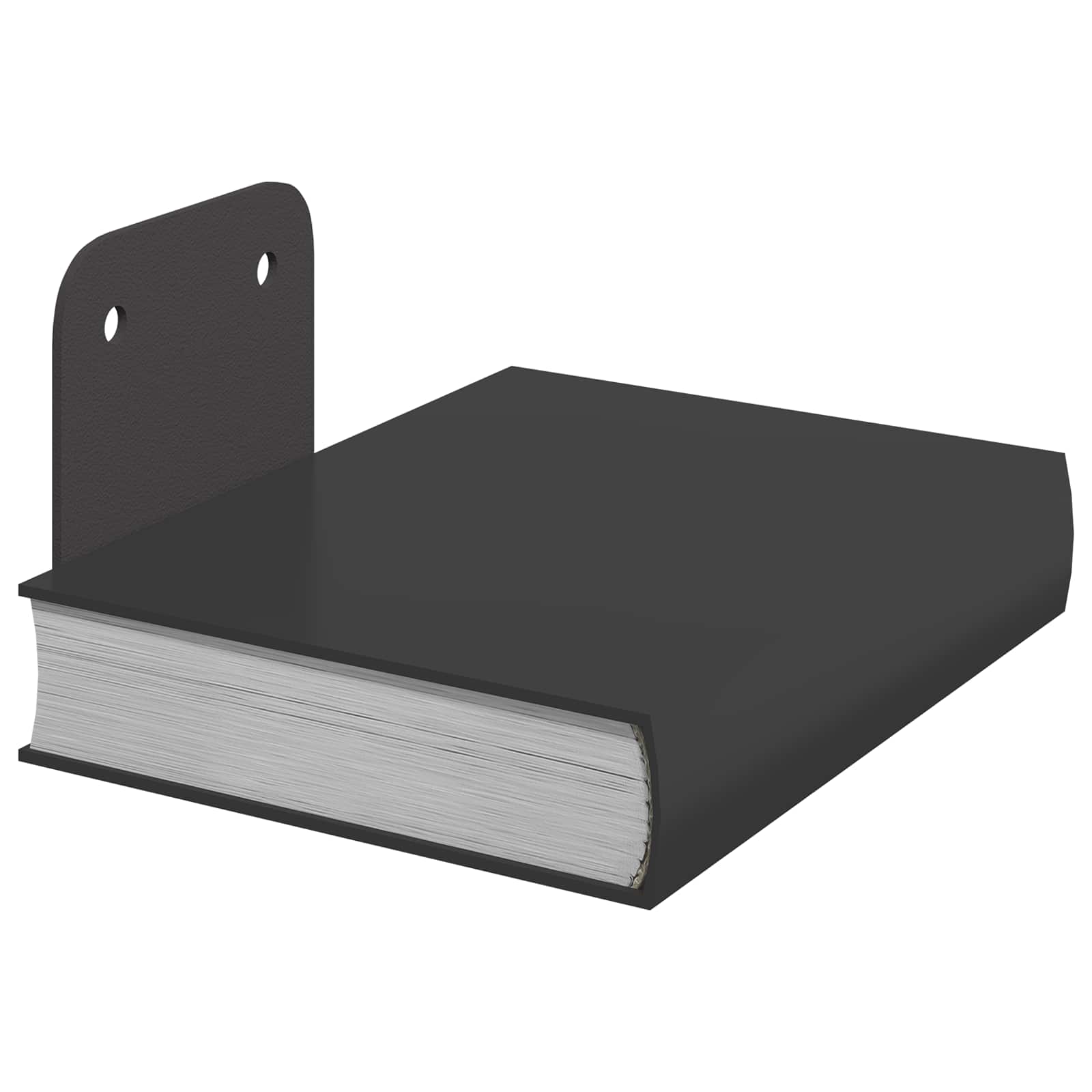vidaXL Unsichtbares Schwimmendes Regal 4 pcs Schwarz 6 x 11 x 6,5 cm