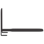 vidaXL Schwebendes Regal mit Regal 24 pcs Schwarz 6 x 10,8 x 6,6 cm