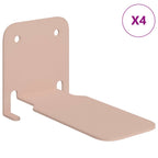 vidaXL Schwebendes Regal mit Regal 4 pcs Rosa 6 x 10,8 x 6,6 cm