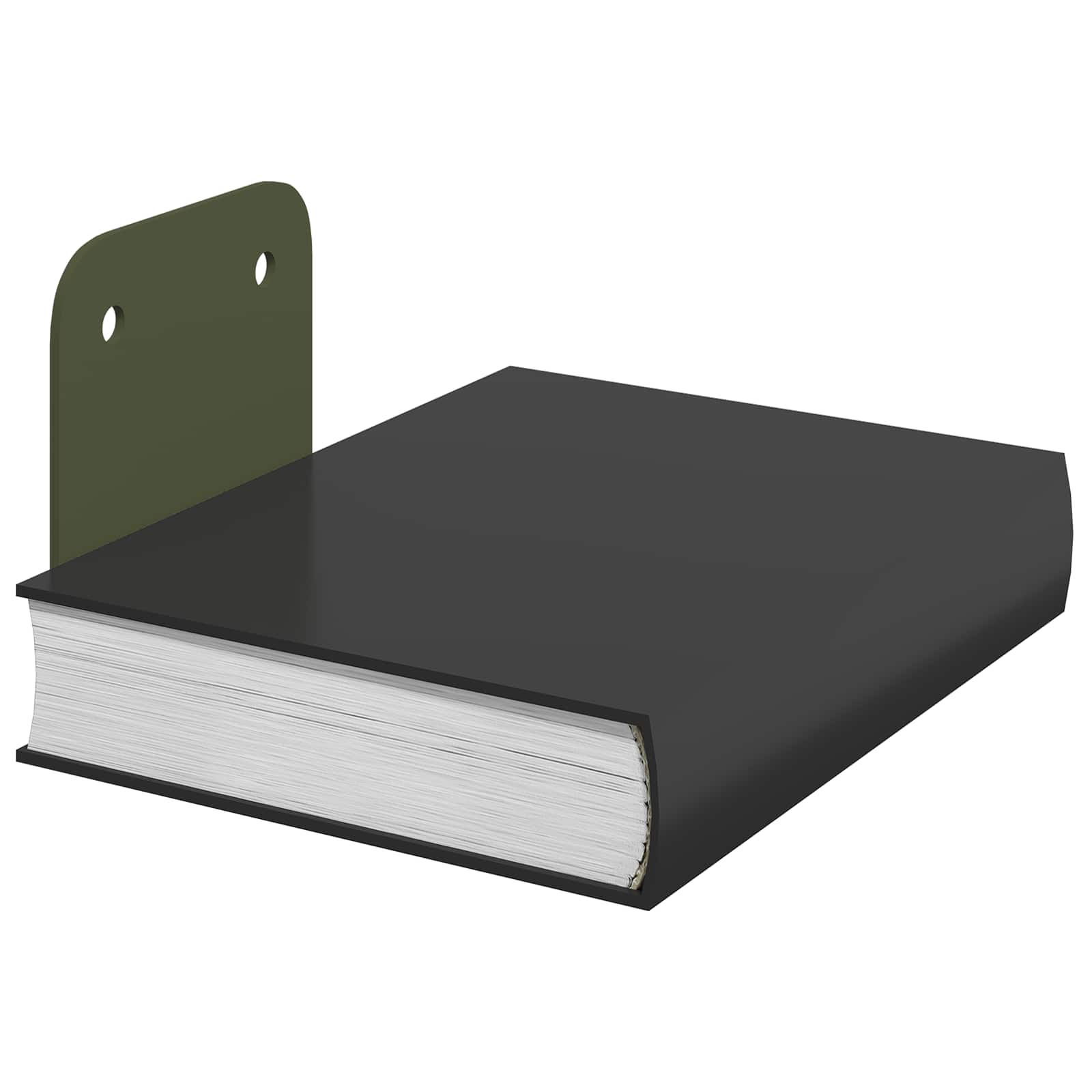 vidaXL Schwebendes Regal mit Regal 4 pcs Olive Grün 6 x 10,8 x 6,6 cm