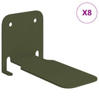 vidaXL Schwebendes Regal mit Regal 8 pcs Olive Grün 6 x 10,8 x 6,6 cm