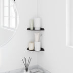 vidaXL Schwebendes Regal mit Regal 2 pcs Schwarz 15 x 15 x 2 cm