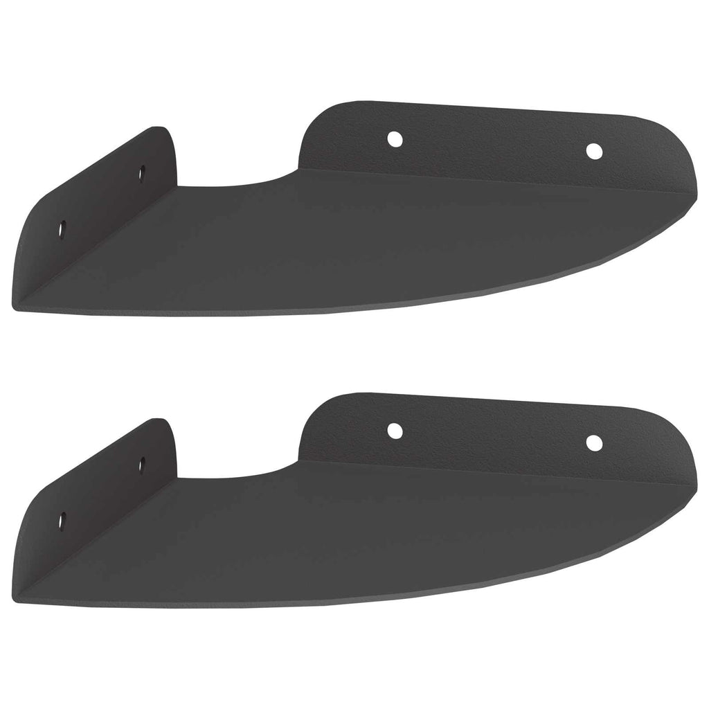 vidaXL Schwebendes Regal mit Regal 2 pcs Schwarz 15 x 15 x 2 cm