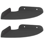 vidaXL Schwebendes Regal mit Regal 2 pcs Schwarz 15 x 15 x 2 cm