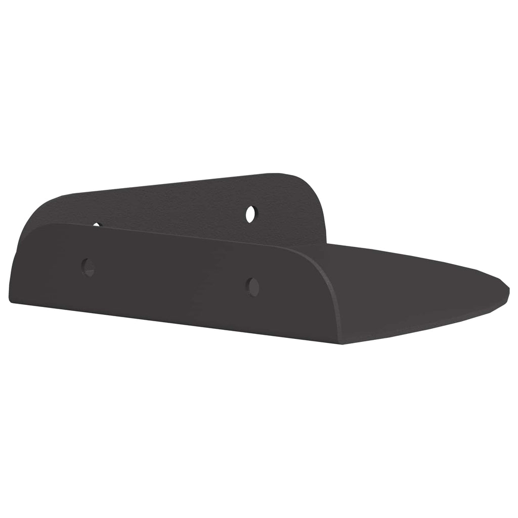 vidaXL Schwebendes Regal mit Regal 2 pcs Schwarz 15 x 15 x 2 cm