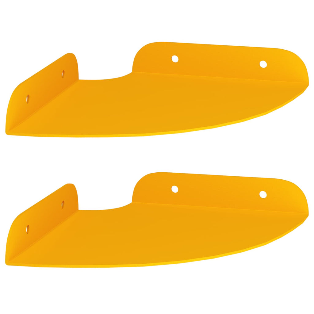 vidaXL Schwebendes Regal mit Regal 2 pcs Senfgelb 15 x 15 x 2 cm