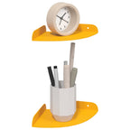 vidaXL Schwebendes Regal mit Regal 2 pcs Senfgelb 15 x 15 x 2 cm