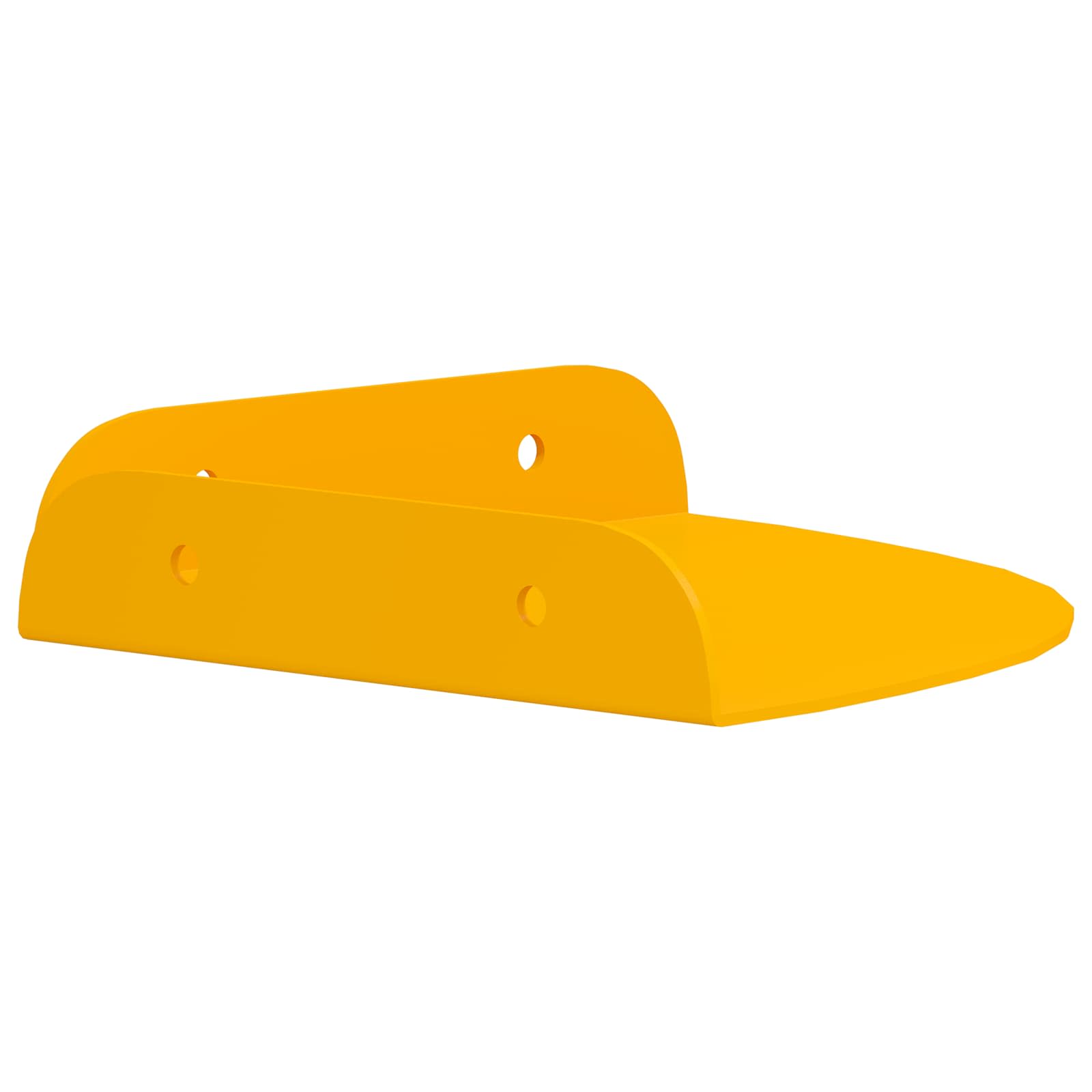 vidaXL Schwebendes Regal mit Regal 2 pcs Senfgelb 15 x 15 x 2 cm
