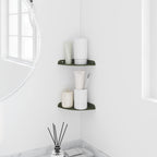 vidaXL Schwebendes Regal mit Regal 2 pcs Olive Grün 15 x 15 x 2 cm