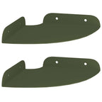 vidaXL Schwebendes Regal mit Regal 2 pcs Olive Grün 15 x 15 x 2 cm