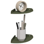 vidaXL Schwebendes Regal mit Regal 2 pcs Olive Grün 15 x 15 x 2 cm