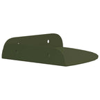 vidaXL Schwebendes Regal mit Regal 2 pcs Olive Grün 15 x 15 x 2 cm