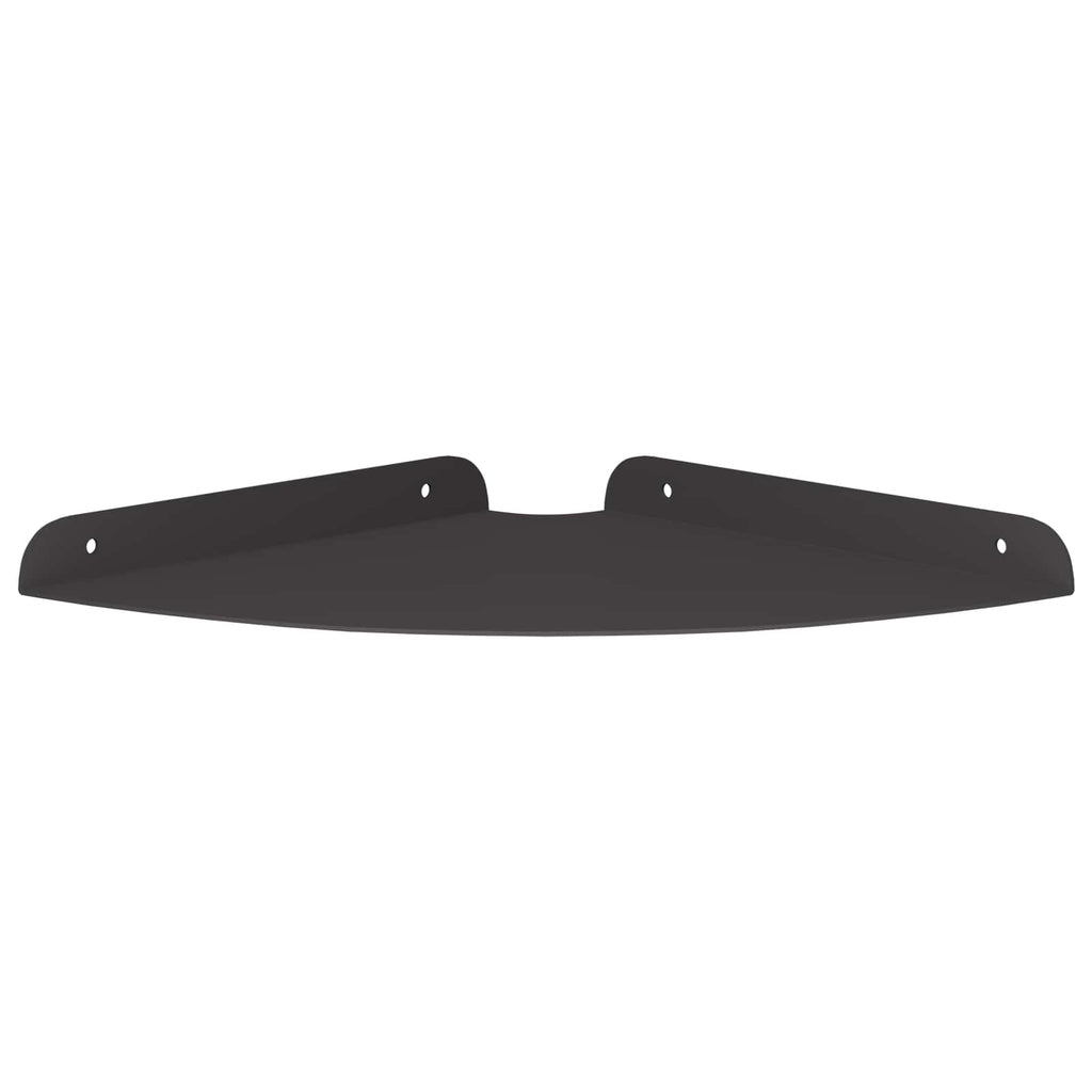 vidaXL Eckregal zum Schweben mit Regal 2 pcs Schwarz 24 x 24 x 2 cm