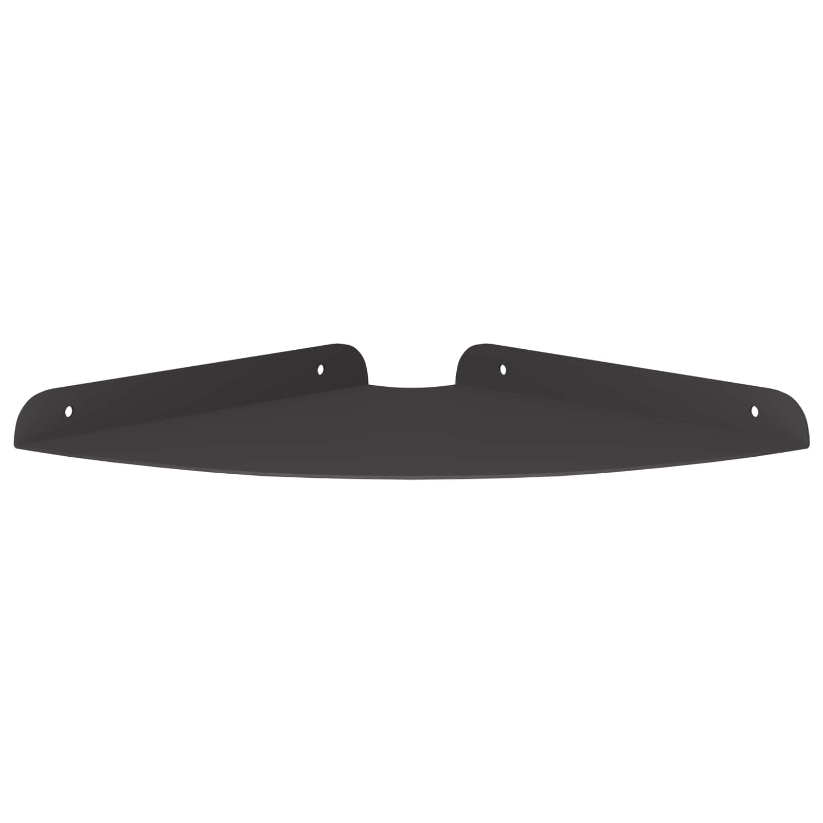 vidaXL Eckregal zum Schweben mit Regal 2 pcs Schwarz 24 x 24 x 2 cm
