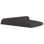 vidaXL Eckregal zum Schweben mit Regal 2 pcs Schwarz 24 x 24 x 2 cm