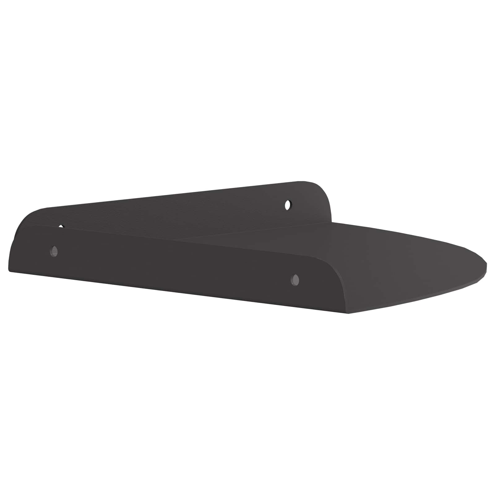 vidaXL Eckregal zum Schweben mit Regal 2 pcs Schwarz 24 x 24 x 2 cm